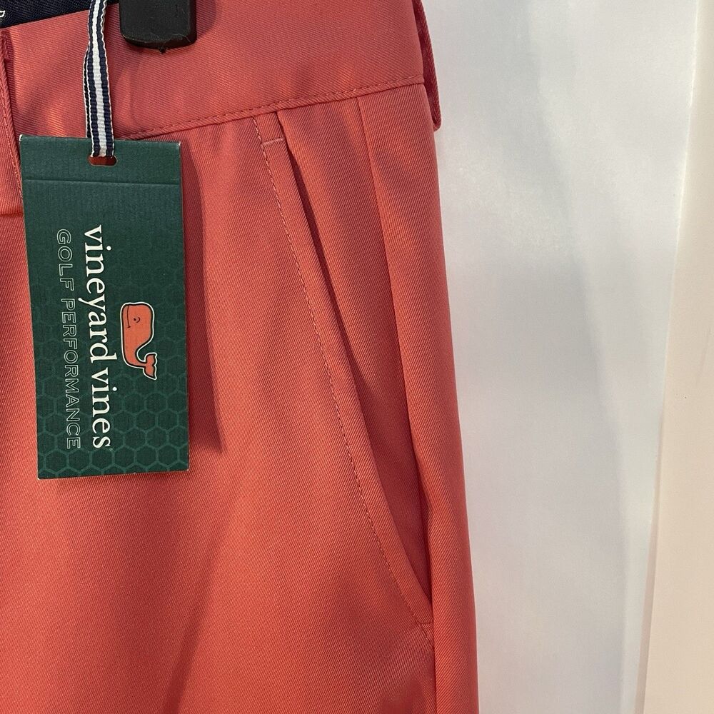 Vineyard Vines Mens 34 X 30 Classic Fit Links Golf Pants Jetty Red NWT - Picture 2 of 9